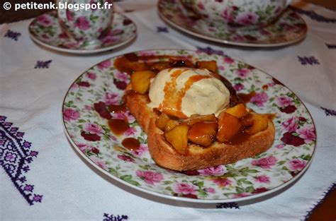 Petit en K brioche perdue au caramel beurre salé et aux pommes
