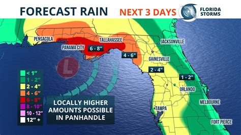 Heavy Rain Possible Flooding This Weekend Florida Storms Map Of