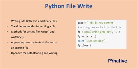 Python Write To File Pynative