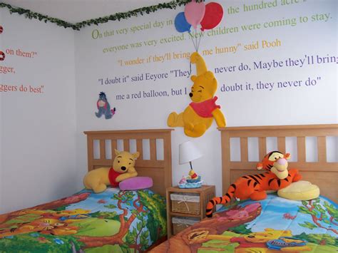 Transform your child's bedroom into the hundred acre wood with winnie the pooh and friends eeyore, piglet and tigger. Best Home Interior Design: WNINNIE THE POOH BEDROOM DECORATION