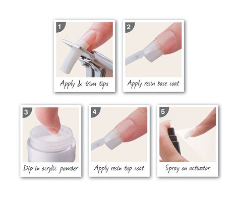Do not apply the next pair of acrylic nails sooner than a week after the removal. Acrylic Nails at Home | Quick Dip Acrylic Extensions from ...