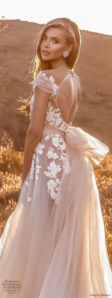 My friend was so chill, she didn't mind if i took apart her whole dress and remade it. Crystal Design Couture 2020 Wedding Dresses — "Catching ...