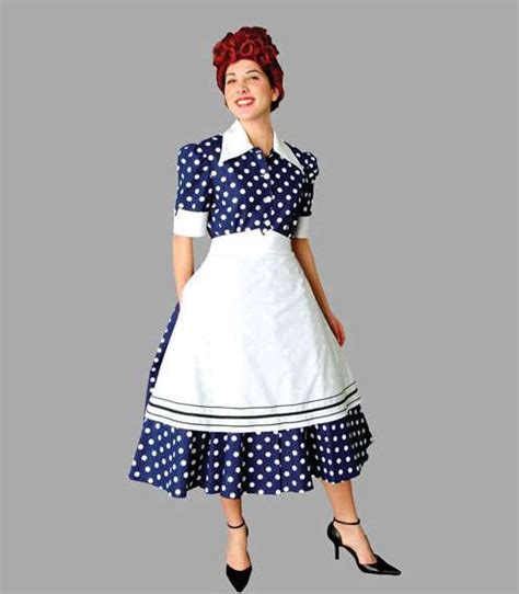 Deluxe Lucille Ball I Love Lucy Costume 50s Housewife Ricky Ricardo