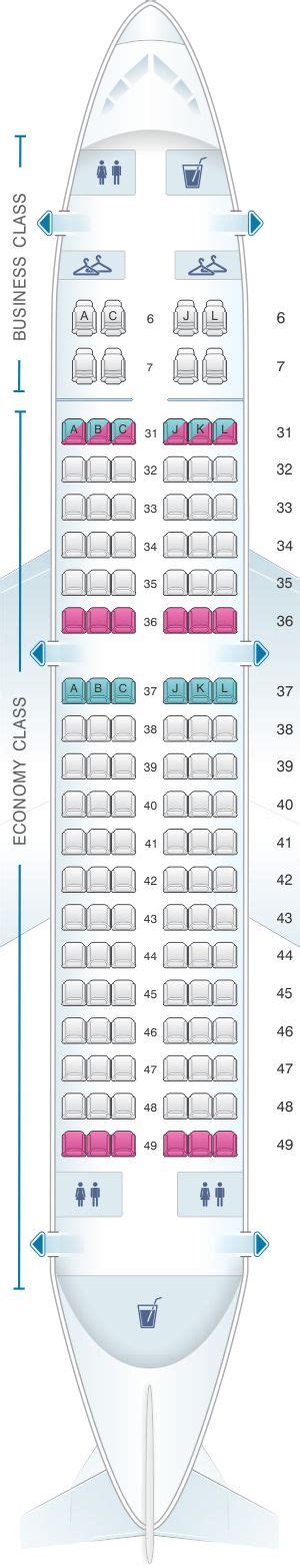Seat Map China Eastern Airlines Airbus A319 100 China Southern