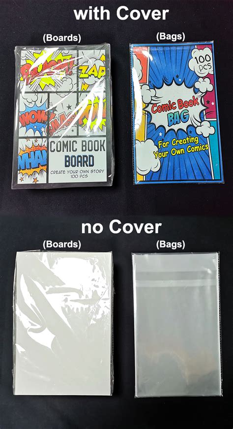 Oem Custom Cover Current Age Silver Comic Book Bags Backing Backboard