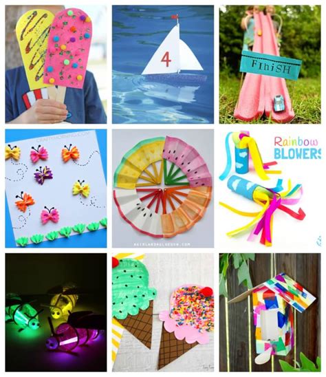 Easy Summer Kids Crafts That Anyone Can Make Happiness Is Homemade