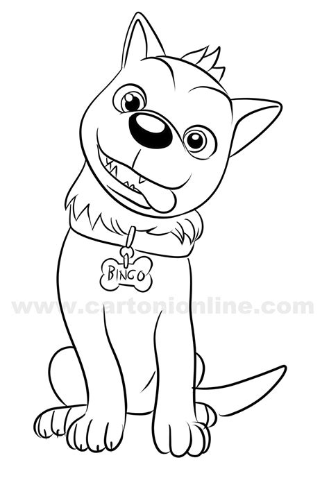 Bingo From Cocomelon Coloring Page
