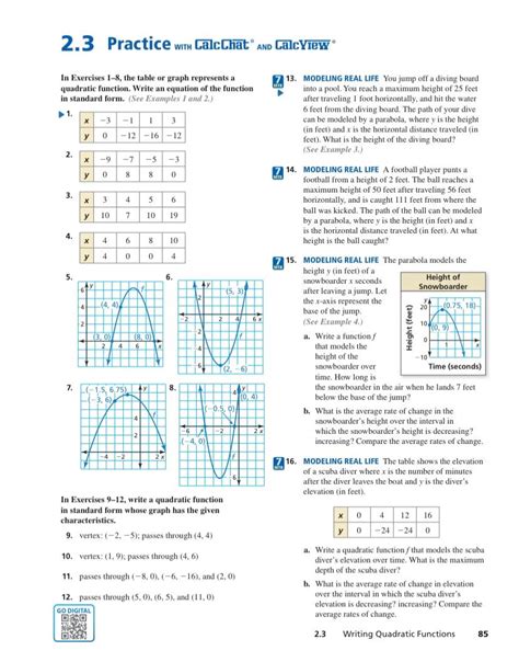 Quadratic Function Table Examples Brokeasshome Com