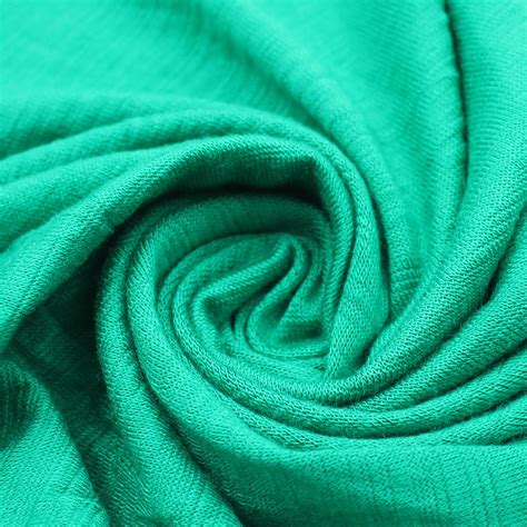 Free Shipping Sample Swatch Kelly Green Ice Slub Rayon Spandex