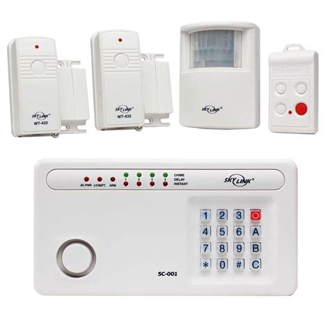 Skylink Wireless Security System Alarm Kit Sc Security System The Home Depot