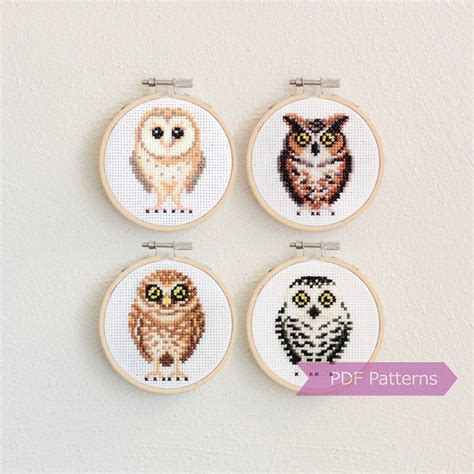 Check spelling or type a new query. Owls cross stitch pattern bundle Set A Set of 4 patterns ...