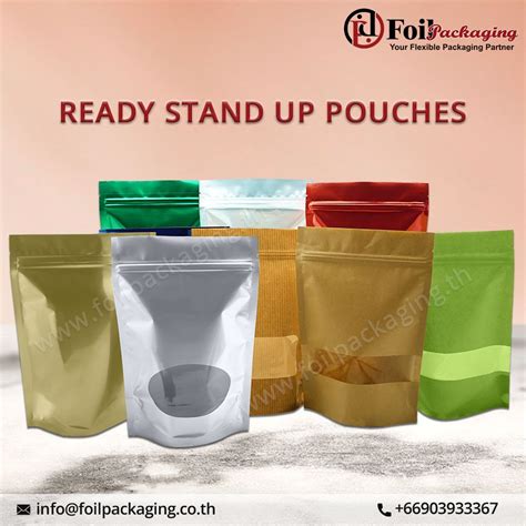 Stock Stand Up Pouches With Zipper