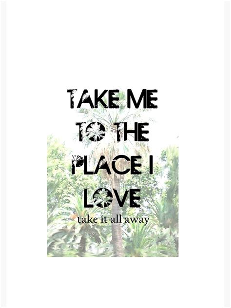 Take Me To The Place I Love Spiral Notebook By Withablacktail Redbubble