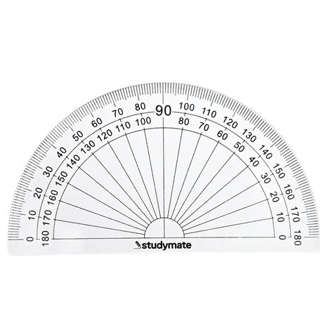 Large Small Printable Protractor 360 180 Pdf Protractor Free