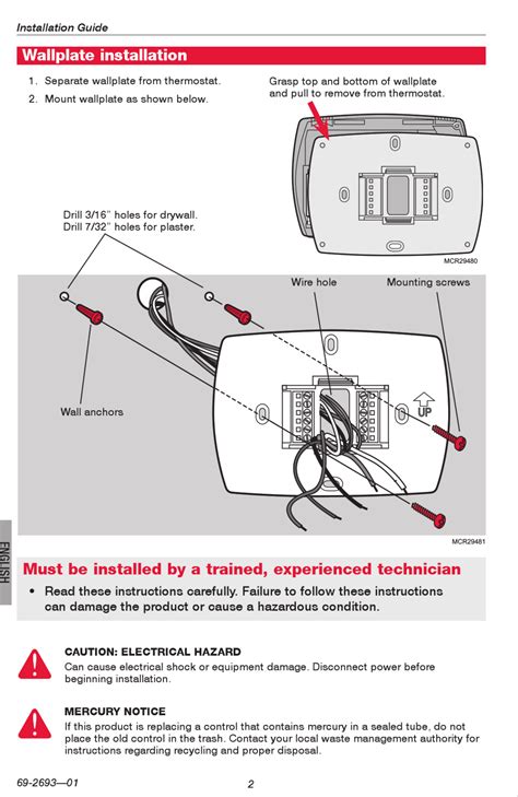 At left the thermostat wiring diagram illustrates the typical wiring connections when installing a honeywell rth2300 (or similar) programmable room thermostat. Honeywell Th8000 Wiring Diagram