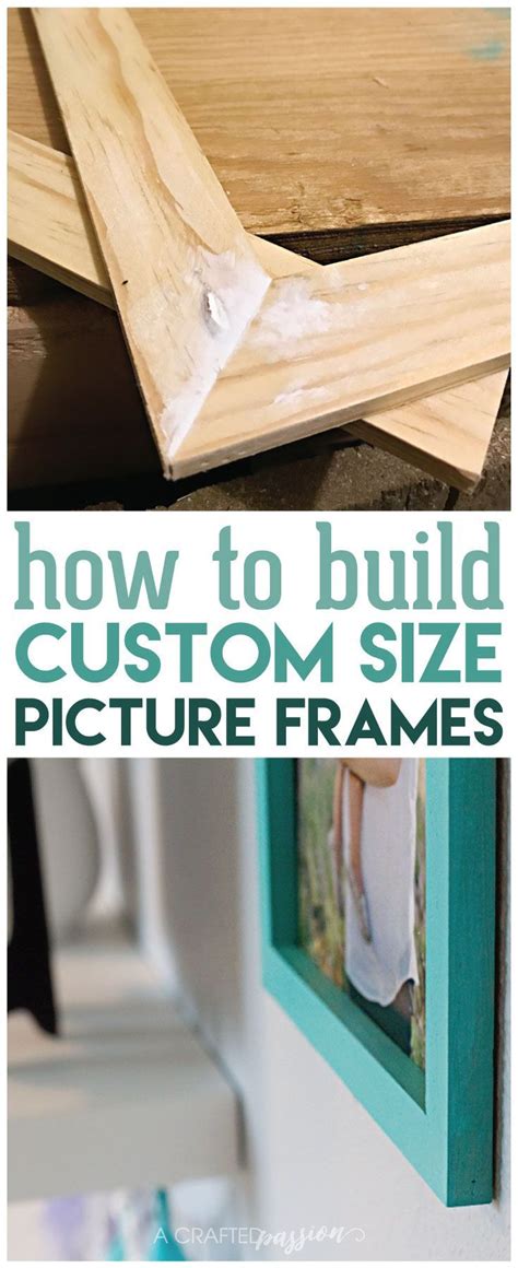 Trays used to be purely functional, but they have made their way into decorations. How to Build an Easy Custom Size Picture Frame | Diy frame, Picture frame crafts, Picture on wood