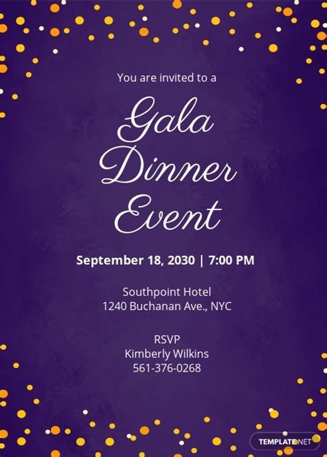 Dinner Menu Template