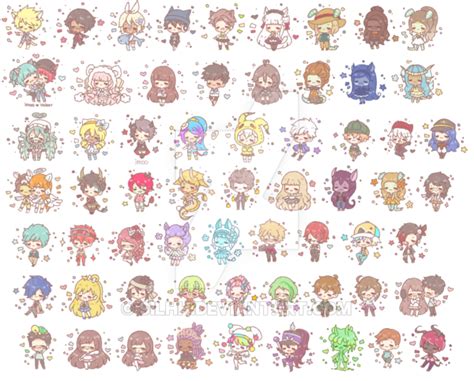 Cheebs Everywhere Commission Batch By Silhh On Deviantart All Anime Anime Chibi Kawaii Anime
