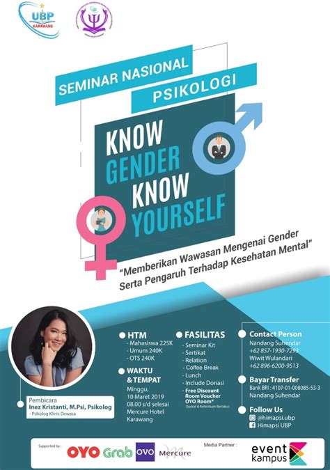 Poster Seminar Nasional Psikologi Know Gender Know Yourself Eventkampus Com