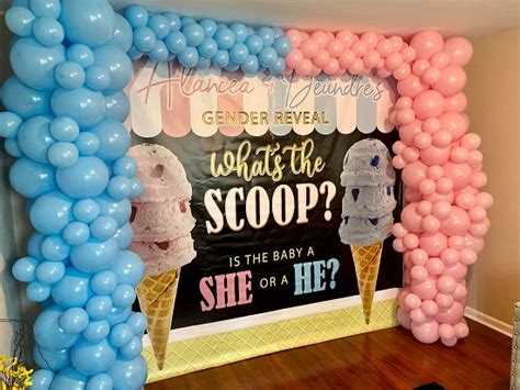 Whats The Scoop Gender Reveal Party Gender Reveal Party Theme