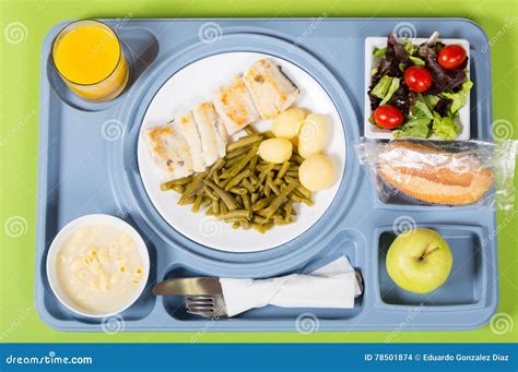 Meal Tray Of A Hospital Stock Photo Image Of Lunch Healthy 78501874