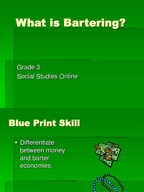 What Is Bartering Grade 3 Social Studies Online Pdf Money Barter