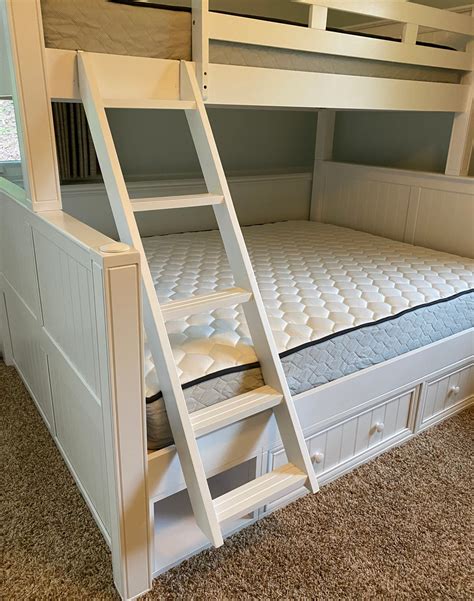 Dillon Extra Long Twin Over Queen Bunk Bed With Storage Drawers