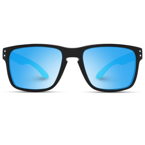 Mirror Blue Polarized Men Sunglasses Classic Square Polarized