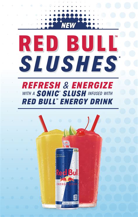 Sonics New Red Bull Slush Drinks Will Put Some Pep In Your Step This