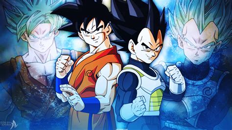 Download Goku And Vegeta Dragon Ball Super Dragon Ball Z Wallpapers For Your Mobile Cell Phone
