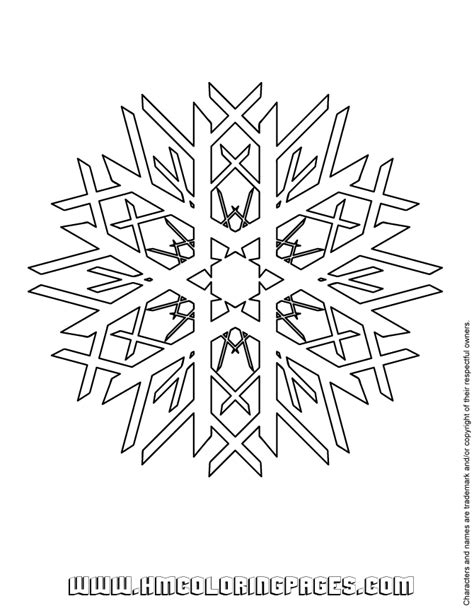 Color pictures of snowflakes, hats & mittens, snowmen, chilly penguins and more! Snow Flake Coloring Page | Free Printable Coloring Pages ...