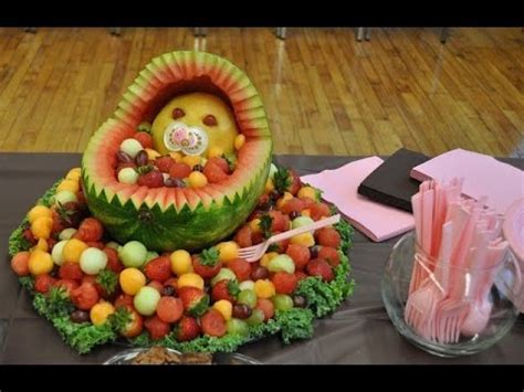 And that's especially true when it comes to punch is a classic at showers for a reason: Carreola sandia para baby shower - YouTube