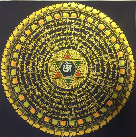 Tibetan Buddhist Mantra Mandala - Mandalas Life