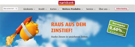Dispozinsen kennen & dispokredit einräumen lassen! Norisbank Festgeld - Zinsen und Geldanlage Übersicht