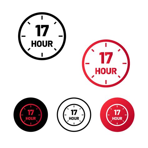 Abstract 17 Hour Icon Illustration 4939511 Vector Art at Vecteezy
