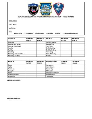 The most common season that softball is associated with is spring, although it can be played year round. Soccer Player Evaluation Form - Fill Online, Printable, Fillable, Blank | PDFfiller
