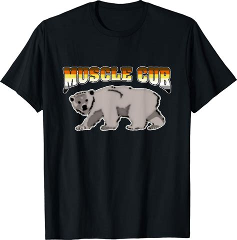 Amazon Com Gay Pride Muscle Cub Shirt LGBT Hairy Bear Community Flag