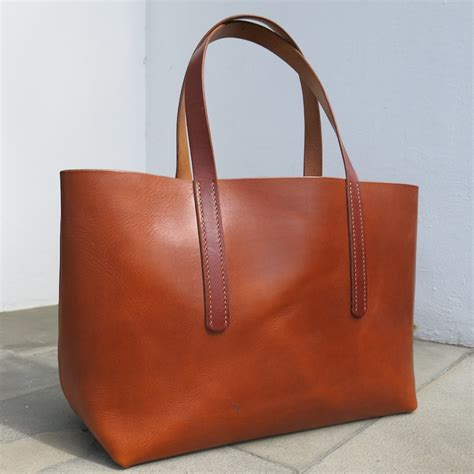 Another Hand Sewn Leather Tote Bag Be Cause Style Travel