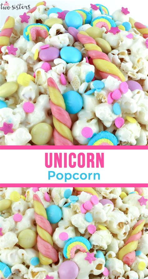 Unicorn Popcorn Recipe My Little Pony Birthday Party Little Pony