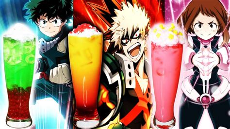 Boku No Hero Academia Anime Cafe Drinks From Japan Official Recipe My