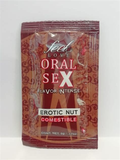 Sobre Oral Sex Sabor Erotic Nut Sensations Sex Shop
