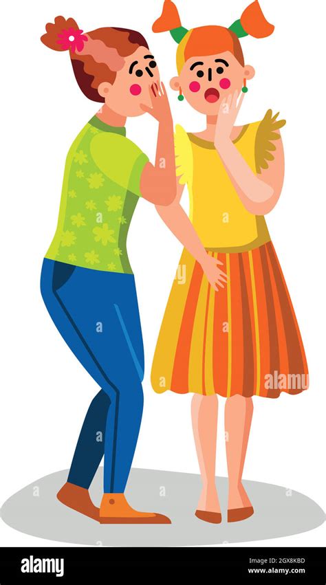 Couple Whispering Stock Vector Images Alamy