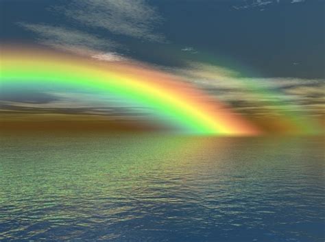 Nature Rainbow Colors Sea Water Colours Ocean Photo Free Download