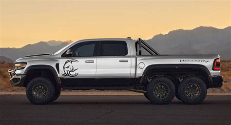Hennessey’s Mammoth 6×6 Is A Six Wheeled Ram Trx With A 1200 Hp Hellephant V8 Carscoops