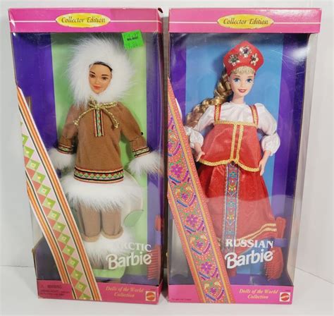 NEW Two 1996 Barbie Dolls Of The World Collection ARCTIC RUSSIAN