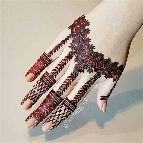 Henna Kashees Mehndi Designs Finger Henna Designs Mehndi Design