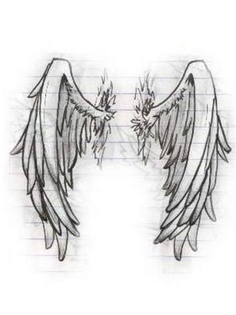 Angel Wing Drawing Tattoo Tattoos Book 65000 Tattoos Designs