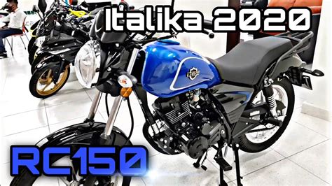 Bicimex Detalles Motocicleta Italika Rc150 Cc Chopper Azul 47 Off