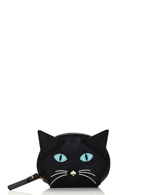 Kate Spade Cats Meow Cat Coin Purse In Black Lyst