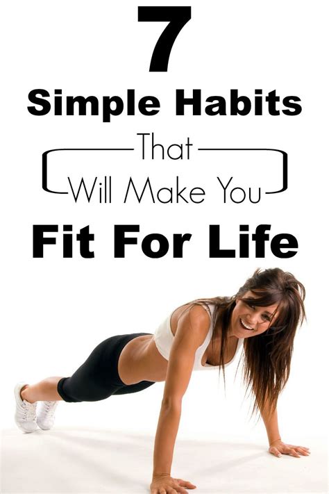 Simple Habits That Will Make You Fit For Life Skin Care And Health Tips